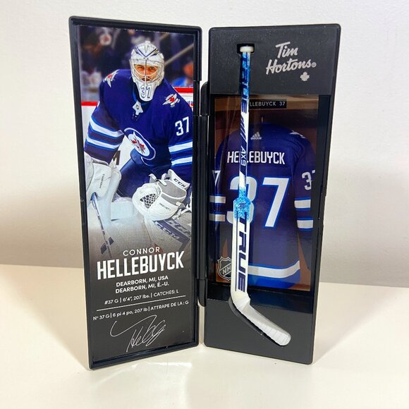 2021 Connor Hellebuyck Tim Hortons Limited Edition NHL Collectible Stick Locker - Picture 1 of 9